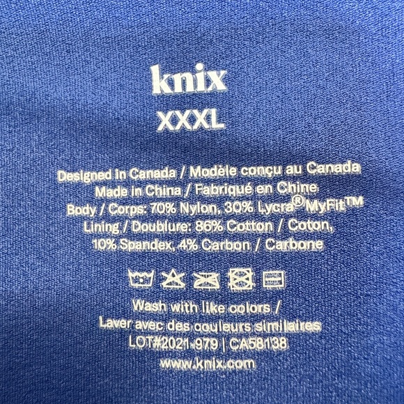 Knix Hi Touch High Rise Legging Blue - Picture 6 of 7